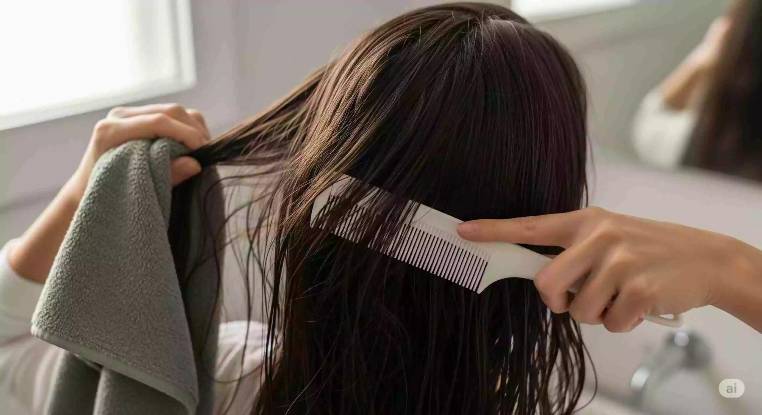 مراقبت بعد از استحمام و هنگام حالتدهی