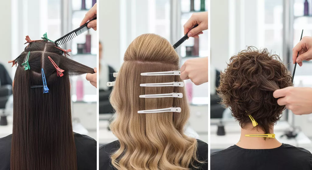 آموزش تقسیم‌بندی مو در کوتاهی مو زنانه